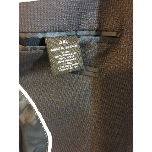 Mens Blazer Marc Anthony Size 44 Long Sport Coat Business Navy Blue Wool Blend N - Picture 11 of 16